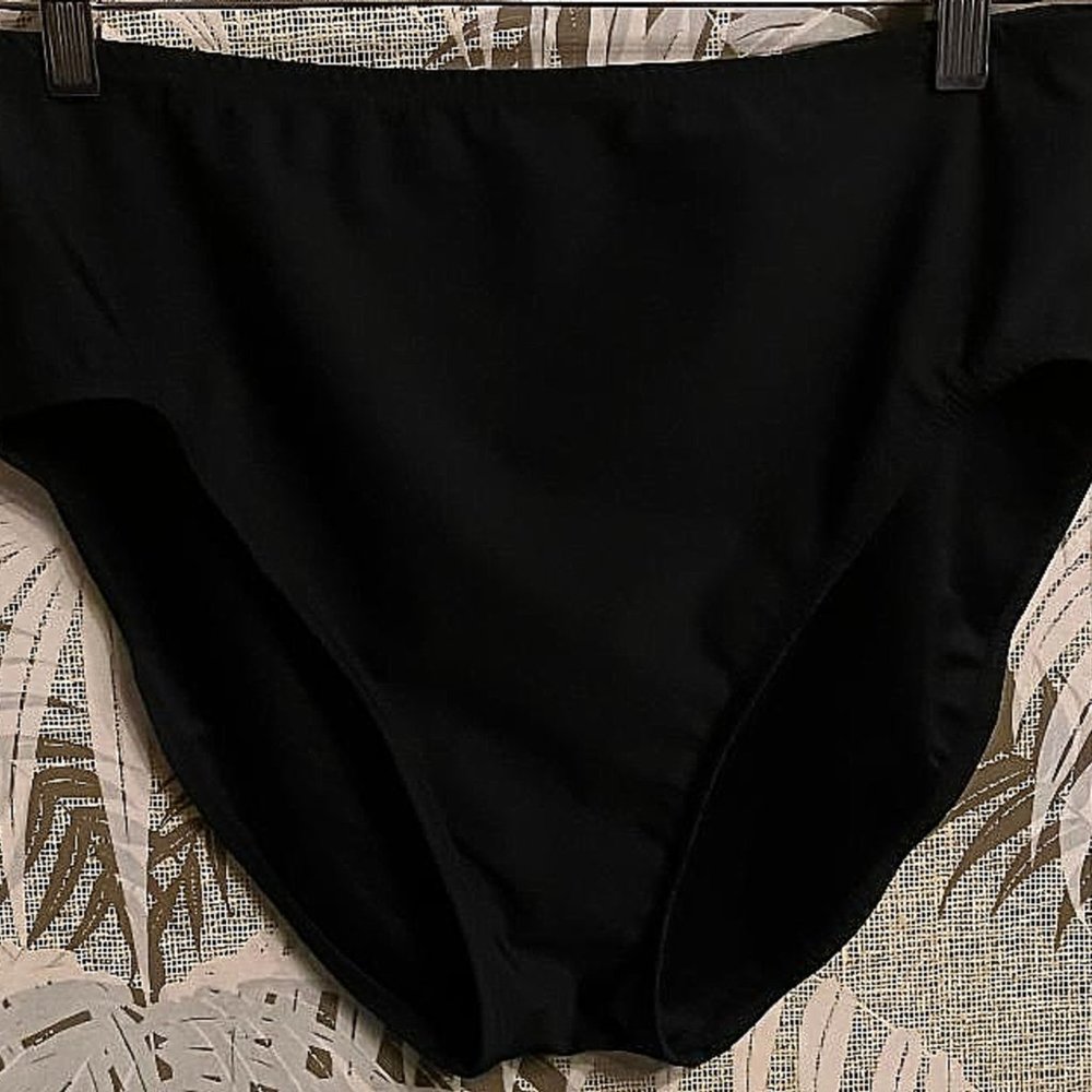 Kirkland Black Swimsuit Bikini Bottom ~ Briefs / Ladies Size L